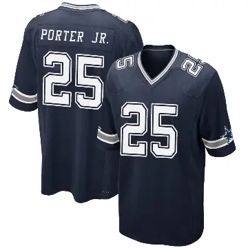 ＃25 Youth Joey Porter Jr. Navy Game Dallas Cowboys Team Color Jersey