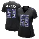 ＃59 Women's Brock Mogensen Black Game Dallas Cowboys Carbon Fashion Jersey