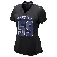 ＃59 Women's Brock Mogensen Black Game Dallas Cowboys Carbon Fashion Jersey