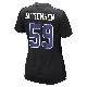 ＃59 Women's Brock Mogensen Black Game Dallas Cowboys Carbon Fashion Jersey