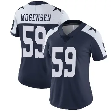 ＃59 Women's Brock Mogensen Navy Limited Dallas Cowboys Alternate Vapor Untouchable Jersey